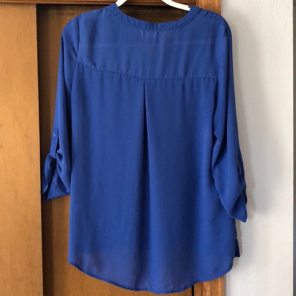 Royal Blue Blouse - Picture 2 of 2